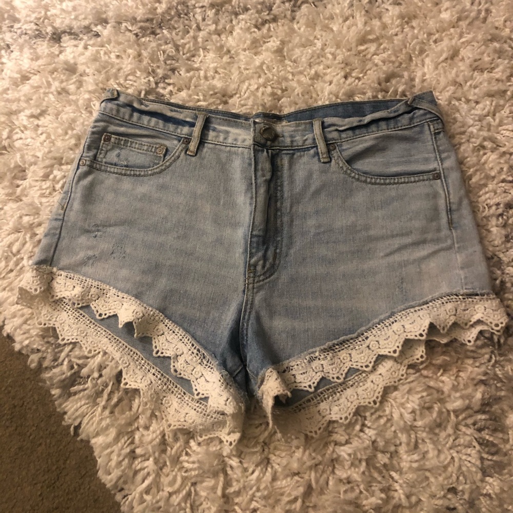 Free People Jean shorts